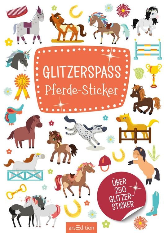 Produktbild: Glitzerspa&szlig; &ndash; Pferde-Sticker
