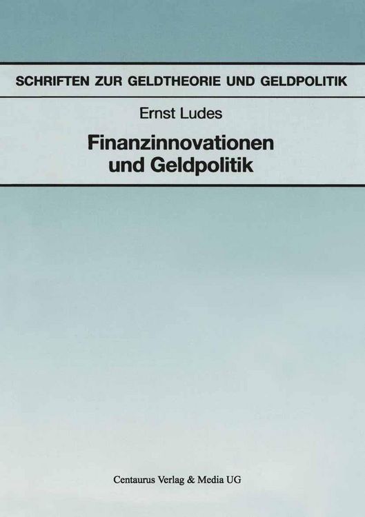 Produktbild: Finanzinnovationen und Geldpolitik