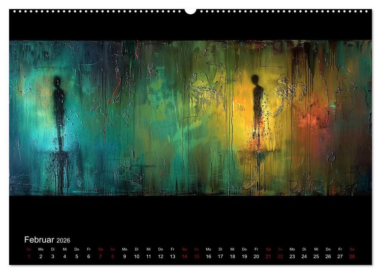 Produktbild: Abstrakte Augenblicke (hochwertiger Premium Wandkalender 2026 DIN A2 quer), Kunstdruck in Hochglanz