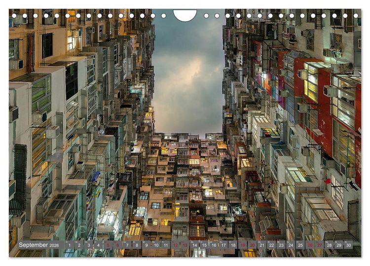 Produktbild: Hong Kong Citylights (Wandkalender 2026 DIN A4 quer), CALVENDO Monatskalender