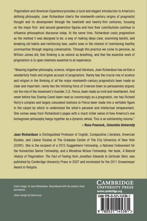 Produktbild: Pragmatism and American Experience