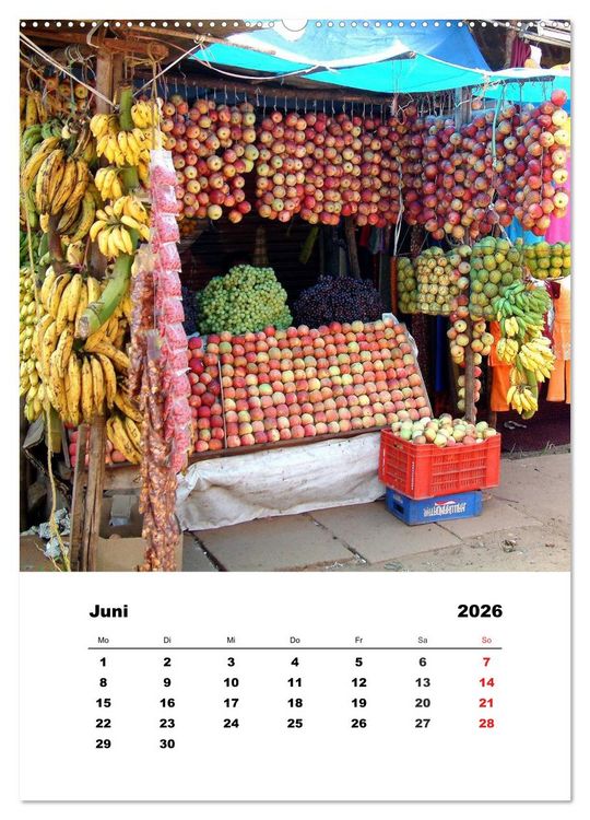 Produktbild: In Kerala (Wandkalender 2026 DIN A2 hoch), CALVENDO Monatskalender