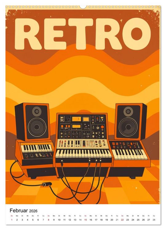 Produktbild: Feel the Groove &ndash; Funk & Soul Vintage (Wandkalender 2026 DIN A2 hoch), CALVENDO Monatskalender