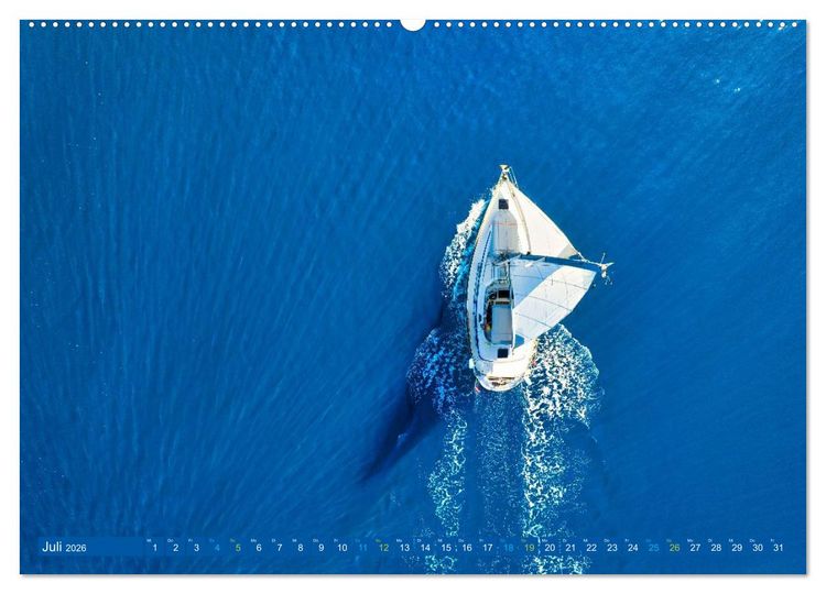 Produktbild: SEGELN - unterwegs mit dem Wind (hochwertiger Premium Wandkalender 2026 DIN A2 quer), Kunstdruck in Hochglanz