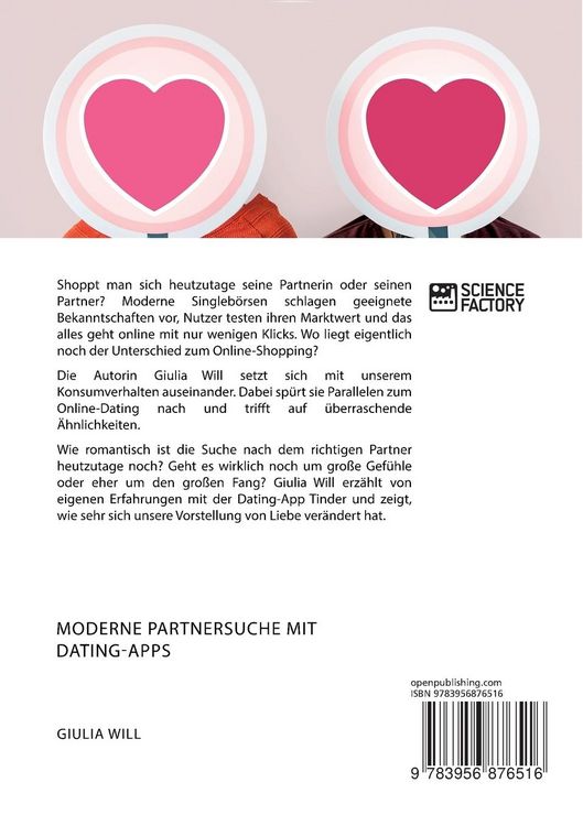 Produktbild: Moderne Partnersuche mit Dating-Apps. Ist Online-Dating wie Online-Shopping?