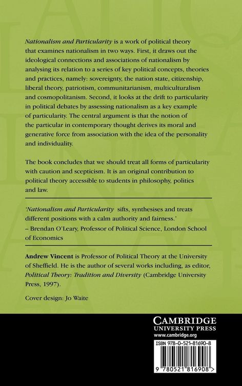 Produktbild: Nationalism and Particularity
