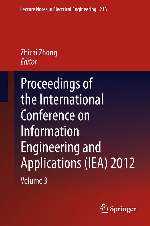 Produktbild: Proceedings of the International Conference on Information Engineering and Applications (IEA) 2012