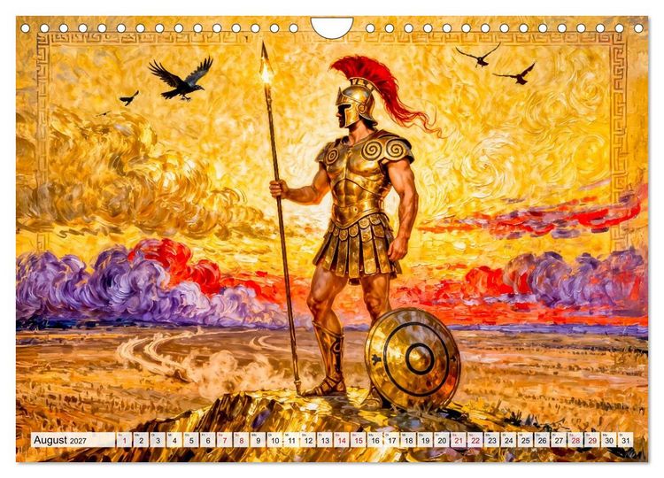 Produktbild: Die G&ouml;tter des Olymps - Die G&ouml;tter der Antike in epischen Bildern (Wandkalender 2027 DIN A4 quer), CALVENDO Monatskalender
