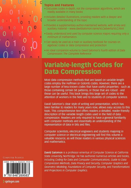 Produktbild: Variable-length Codes for Data Compression