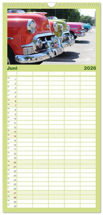 Produktbild: Familienplaner 2026 - Kuba - Ein ganzes Jahr Karibikflair mit 5 Spalten (Wandkalender, 21 x 45 cm) CALVENDO