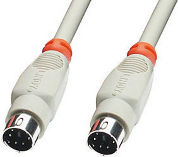 Produktbild: LINDY PS/2 Tastatur/Maus Anschlusskabel [1x PS/2-Stecker - 1x PS/2-Stecker] 1.00 m Grau