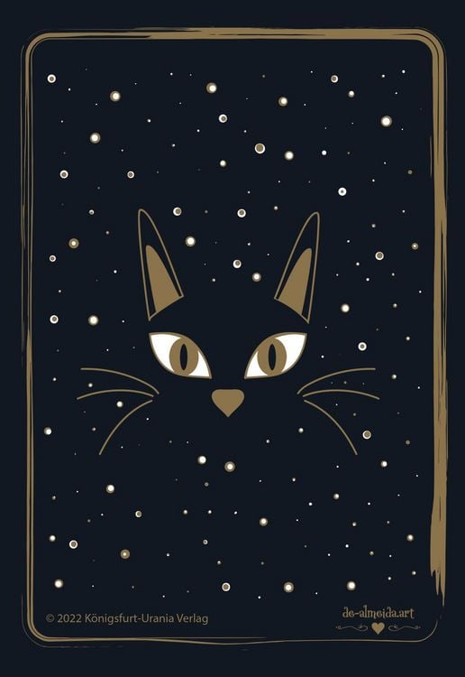 Produktbild: Golden Black Cat Tarot - High quality slip lid box with gold foil