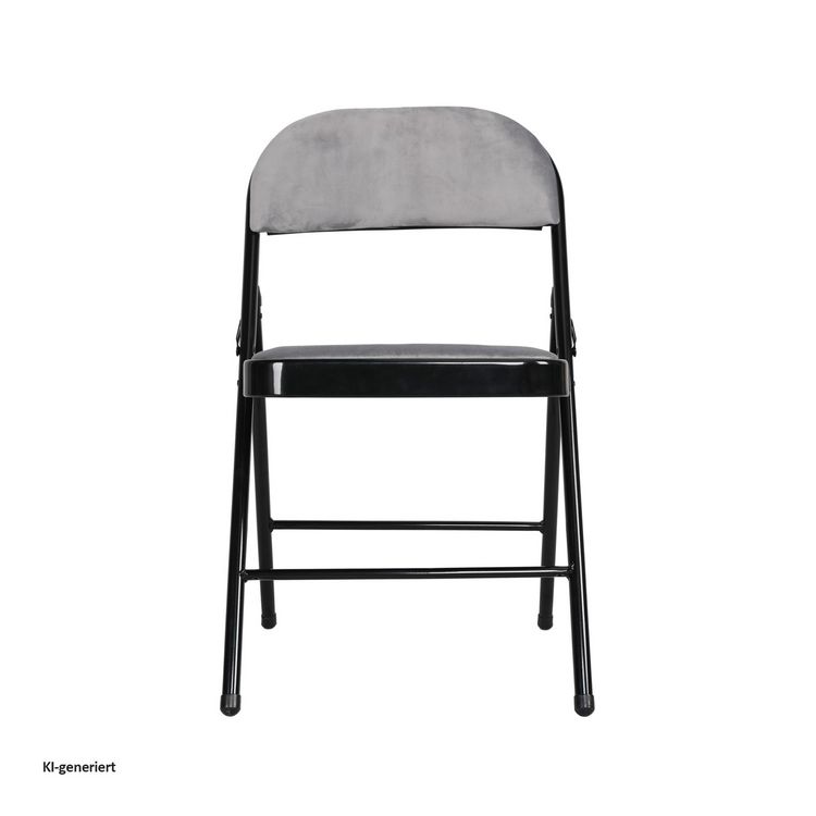 Produktbild: HTI-Living 4er Set Klappst&uuml;hle mit Polsterung Metallgestell und Samtbezug