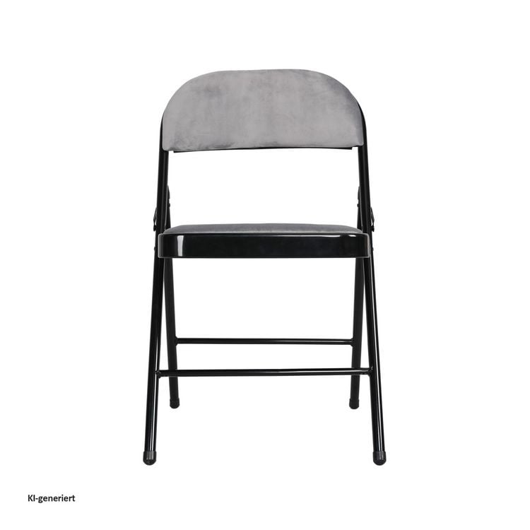 Produktbild: HTI-Living Klappstuhl Velvet Gestell Schwarz Klappstuhl Velvet Gestell Schwarz