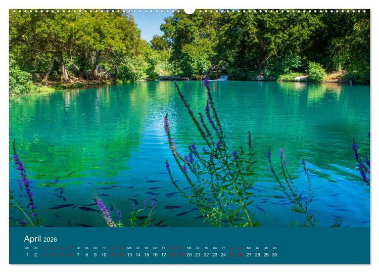 Produktbild: Nationalpark Krka - Wasser-Wunderwelt in Dalmatien (Wandkalender 2026 DIN A2 quer), CALVENDO Monatskalender