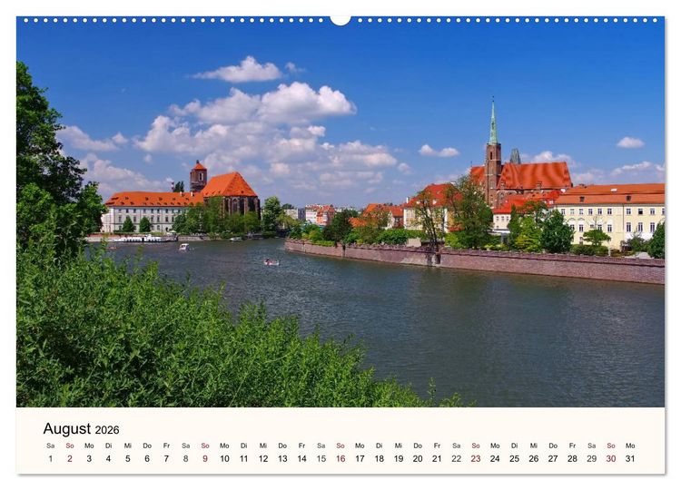 Produktbild: Die Dominsel - Historisches Zentrum der Stadt Breslau (Wandkalender 2026 DIN A2 quer), CALVENDO Monatskalender