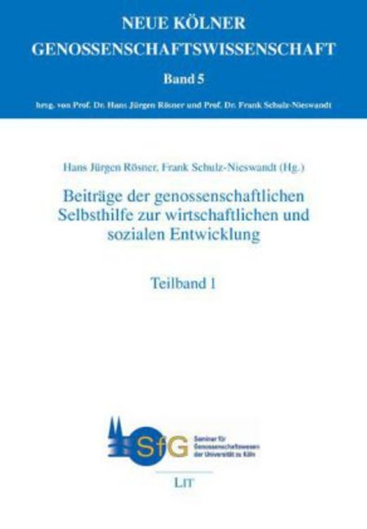 Produktbild: Beitr&auml;ge der genossenschaftlichen Selbsthilfe zur wirtschaftlichen und sozialen Entwicklung