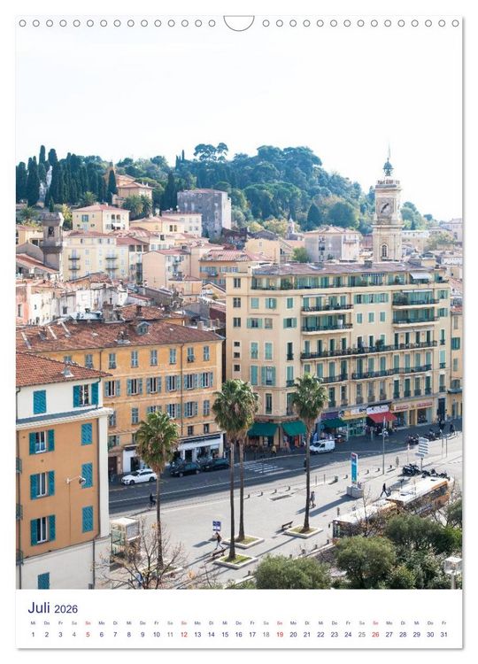 Produktbild: Nizza &ndash; Cote d'Azur 2026 (Wandkalender 2026 DIN A3 hoch), CALVENDO Monatskalender