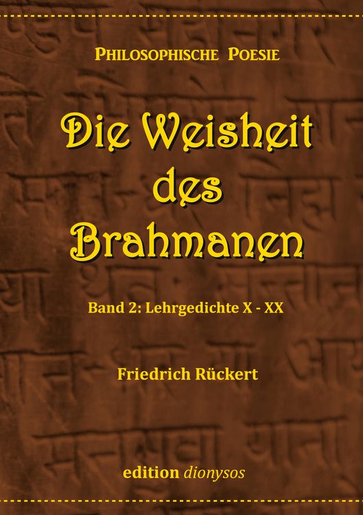 Produktbild: Die Weisheit des Brahmanen