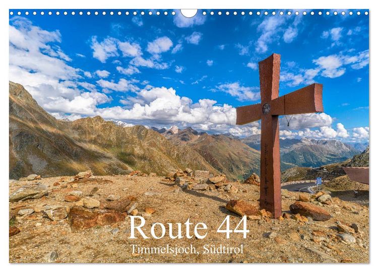 Produktbild: Route 44. Timmelsjoch, S&uuml;dtirol (Wandkalender 2026 DIN A3 quer), CALVENDO Monatskalender