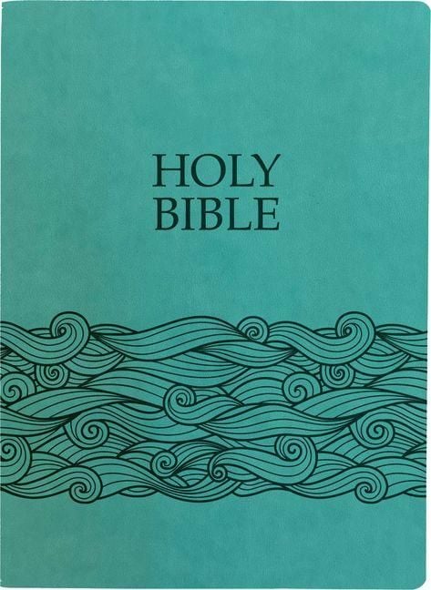 Produktbild: Kjver Holy Bible, Wave Design, Large Print, Coastal Blue Ultrasoft