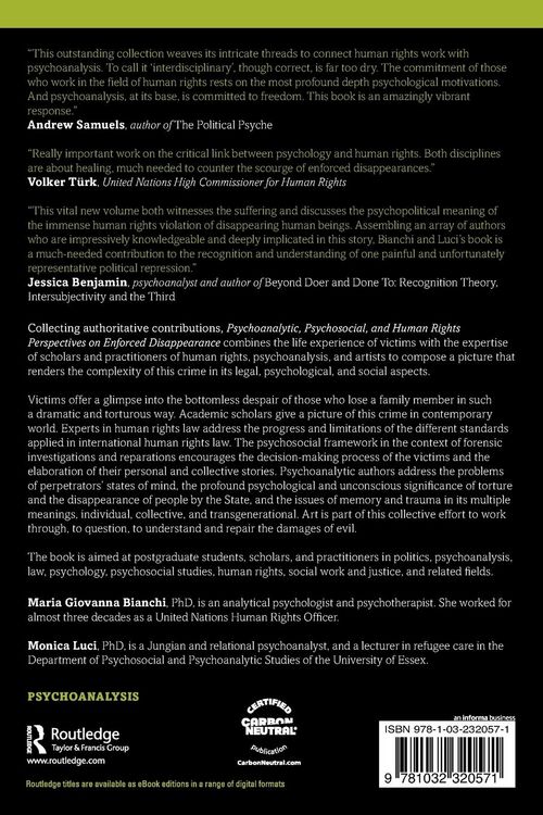 Produktbild: Psychoanalytic, Psychosocial, and Human Rights Perspectives on Enforced Disappearance
