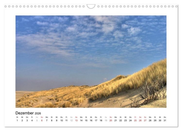Produktbild: JUIST - Ansichten einer Insel (Wandkalender 2026 DIN A3 quer), CALVENDO Monatskalender