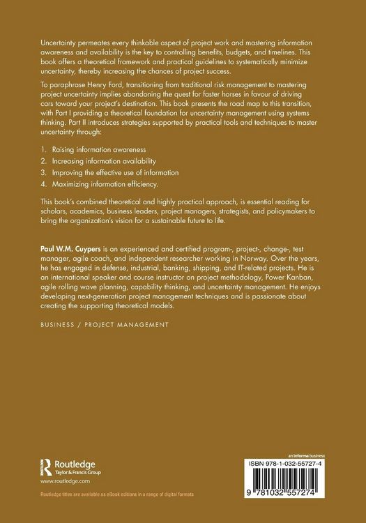 Produktbild: Mastering Project Uncertainty