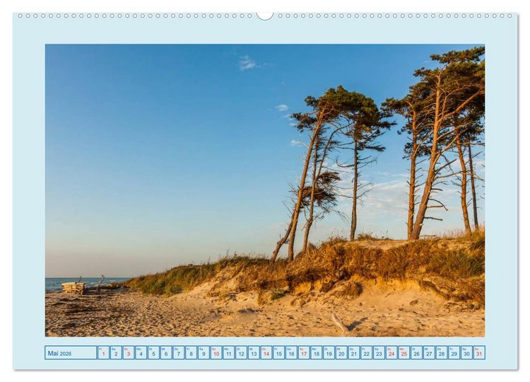 Produktbild: Fischland-Dar&szlig;-Zingst (hochwertiger Premium Wandkalender 2026 DIN A2 quer), Kunstdruck in Hochglanz