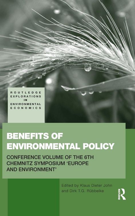 Produktbild: Benefits of Environmental Policy