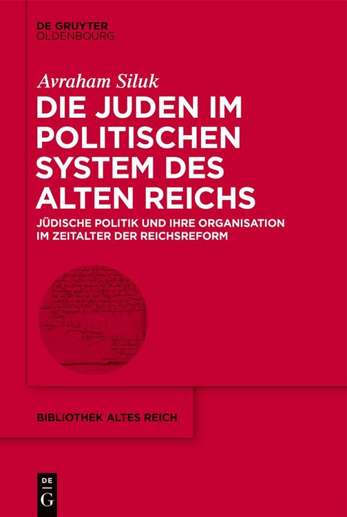 Produktbild: Die Juden im politischen System des Alten Reichs