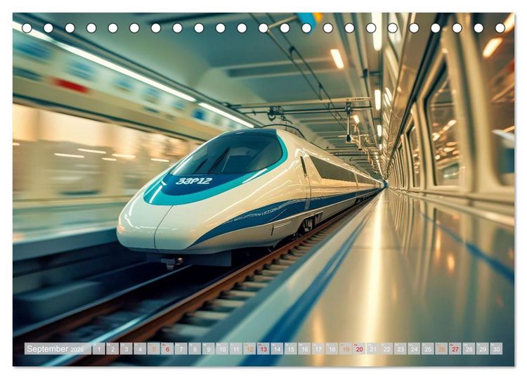 Produktbild: Hightech Z&uuml;ge (Tischkalender 2026 DIN A5 quer), CALVENDO Monatskalender