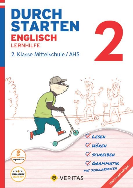 Produktbild: Durchstarten Englisch 2. Klasse Mittelschule/AHS Lernhilfe (mit Audio-CD)