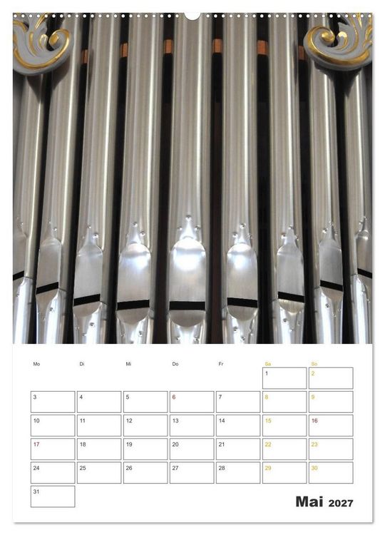 Produktbild: Orgeln zum Verlieben! (Wandkalender 2027 DIN A2 hoch), CALVENDO Monatskalender