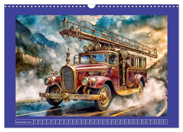 Produktbild: Steampunk power on ground, water, air and space (Wall Calendar 2026 DIN A3 landscape), CALVENDO 12 Month Wall Calendar