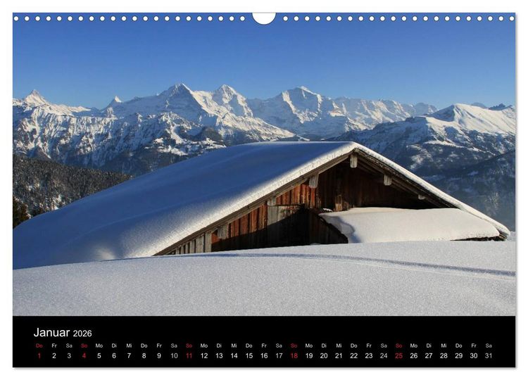 Produktbild: Berner Oberland (Wandkalender 2026 DIN A3 quer), CALVENDO Monatskalender