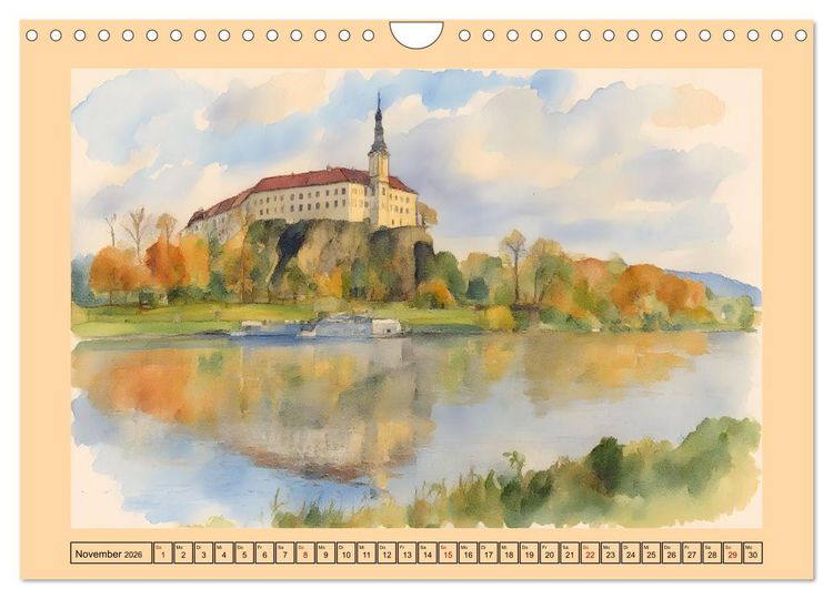 Produktbild: Tschechien - Kultur und Natur (Wandkalender 2026 DIN A4 quer), CALVENDO Monatskalender