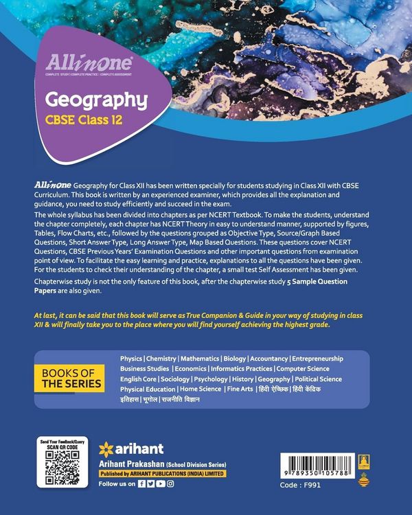 Produktbild: All In One Class 12th Geography for CBSE Exam 2024