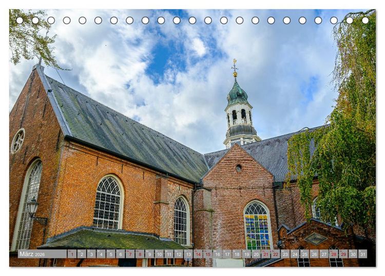 Produktbild: Ein Blick auf Leer (Ostfriesland) (Tischkalender 2026 DIN A5 quer), CALVENDO Monatskalender