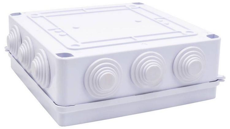 Produktbild: TRU COMPONENTS TC-RA 200x200x80 TC-10239060 Installations-Geh&auml;use ABS Kunststoff Wei&szlig; 1St.