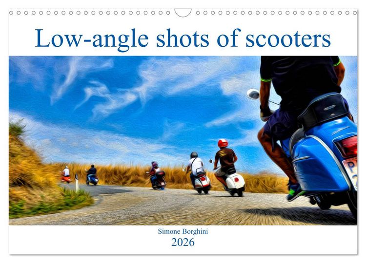 Produktbild: Low-angle shots of scooters (Wall Calendar 2026 DIN A3 landscape), CALVENDO 12 Month Wall Calendar