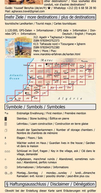 Produktbild: Stadtplan Agadir - Cityplan Inezgane 1:15.000 + Ausflugstipps + GPS-Waypoints