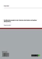 Produktbild: Kindheitskonzepte in der Literatur des hohen und sp&auml;ten Mittelalters