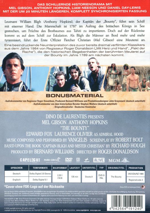 Produktbild: Die Bounty - Ungek&uuml;rzte Fassung