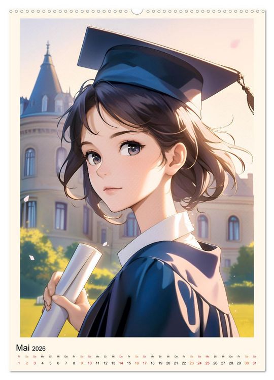 Produktbild: Manga - ein cooles Jahr (hochwertiger Premium Wandkalender 2026 DIN A2 hoch), Kunstdruck in Hochglanz