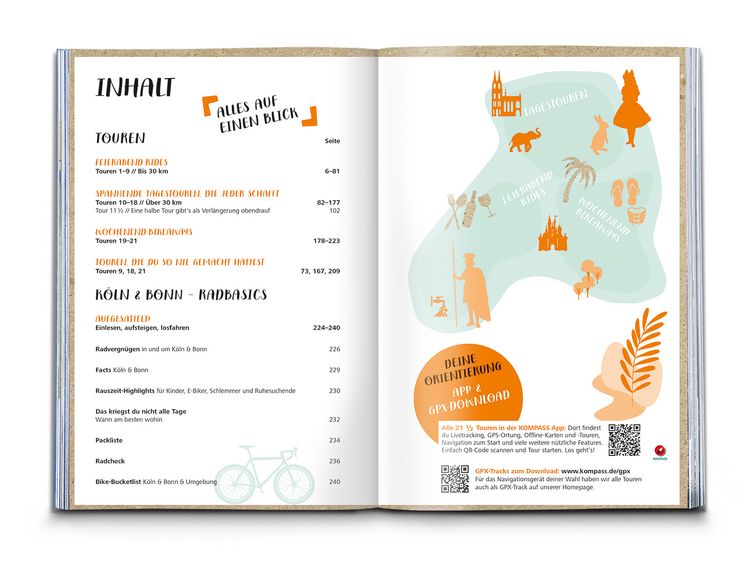 Produktbild: KOMPASS Radvergn&uuml;gen in und um K&ouml;ln & Bonn