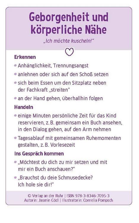 Produktbild: Was ich brauche &ndash; 30 Bed&uuml;rfnisse von Kita-Kindern verstehen und besprechen