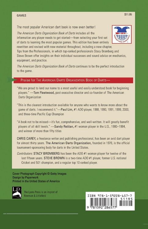 Produktbild: American Darts Organization Book of Darts, Updated and Revised