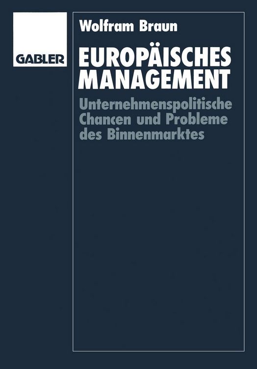 Produktbild: Europ&auml;isches Management