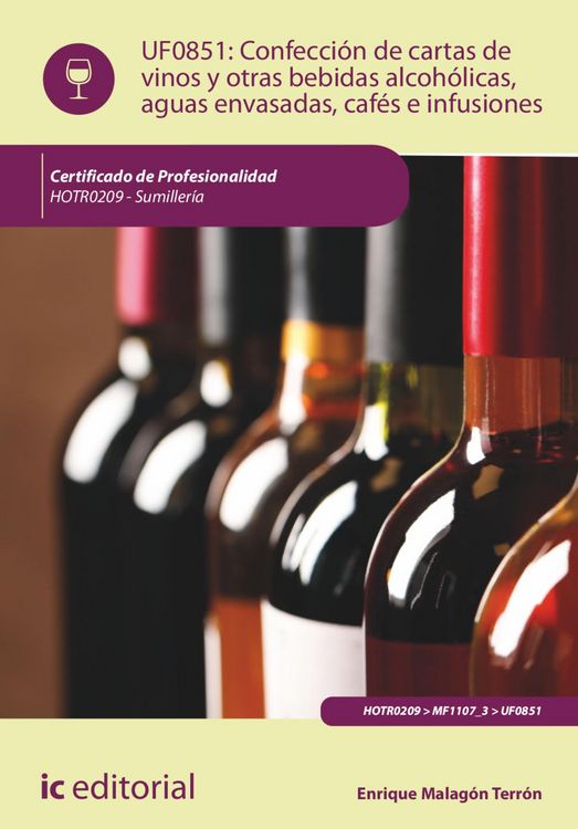 Produktbild: Confecci&oacute;n de cartas de vinos, otras bebidas alcoh&oacute;licas, aguas envasadas, caf&eacute;s e infusiones. HOTR0209